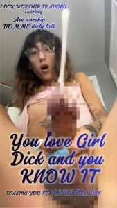 You love girldick and you know it no need to hide it anymore