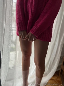 I m so shy i hope you like my pink sweater