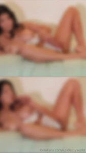 Dildo play on my bed with my titties out 1 min video and another bonus