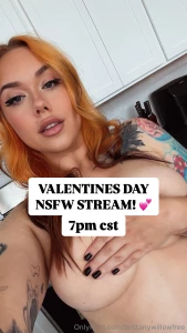 Ill be live on brittanywillow this friday will you be my valentine say