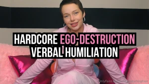 Casually destroying you femdom hardcore verbal humiliation
