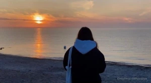 Warm shades of sunset and the soft melody of the waves