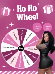 Ho ho ho wheel enjoy this wheel for 3 days 3 spins max per person