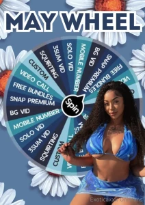 May spin the wheel it s may and the prizes are hotter than ever spin