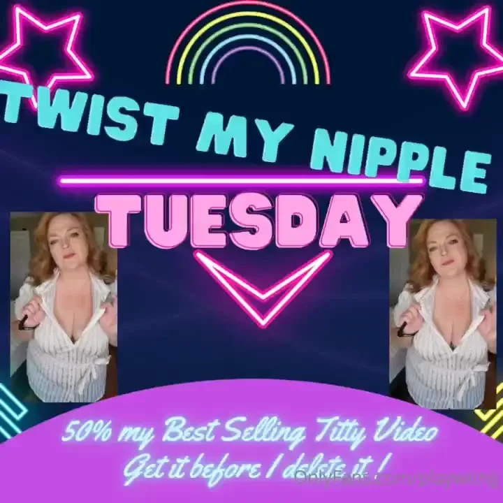 Twist my nipple tuesday wearing my sexiest pushup bra pantyhose no 