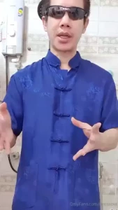 Vip tonyk9 sit and massage dick before taking a shower dick is hard