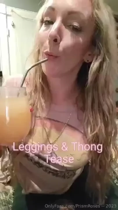 I ve had so many requests for thong leggings tease content here s a 