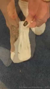 Feeling sexy in only my little white ankle socks and i ve been