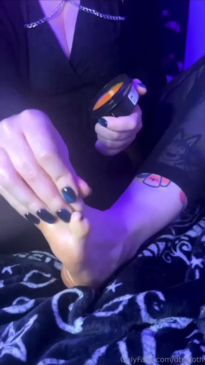 Applying a new lotion to try smells like orange 