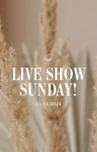 Live cum show sunday you coming only 2 more days