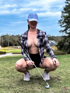 Feeling naughty on the green who wants to treat me to a round of golf