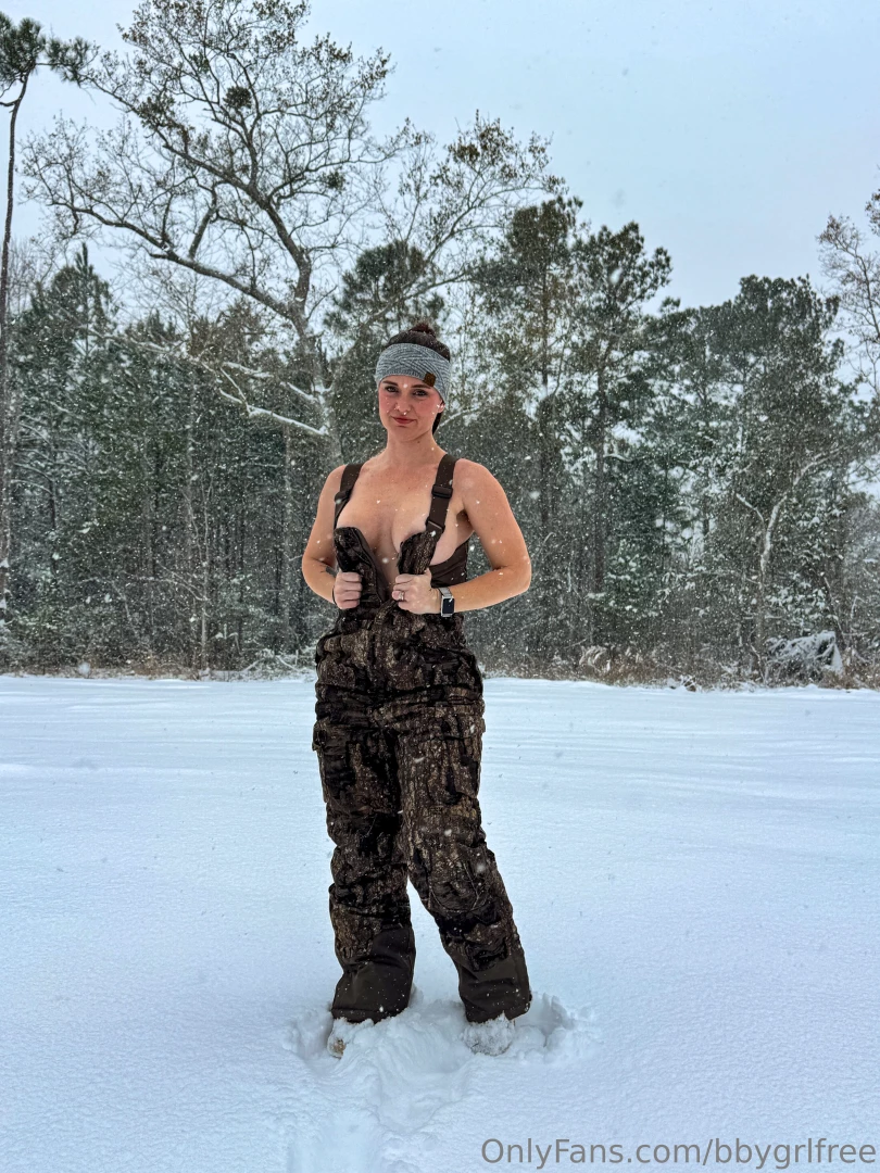 Southern girl in the snow buy this post for snow titties part 2 