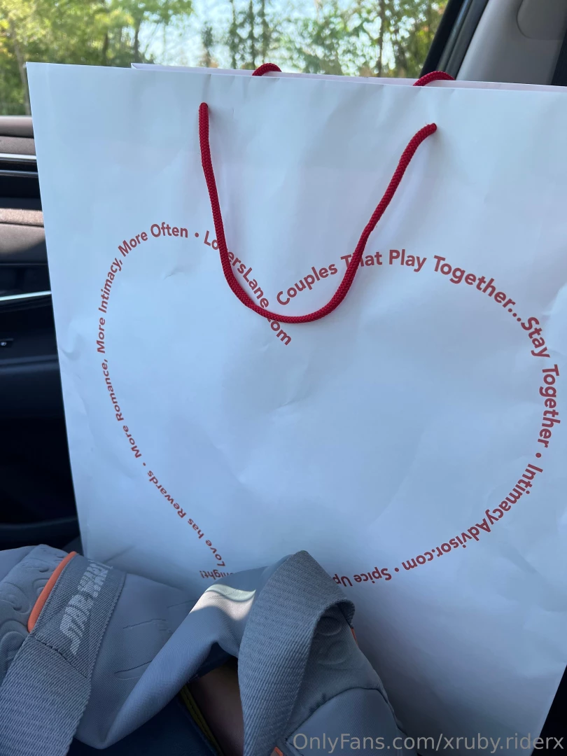 I maaay have gone a bit overboard with my shopping at the sex shop 