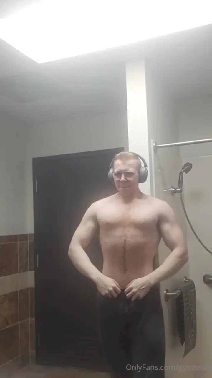 Watch me strip in the shower room after a workout 
