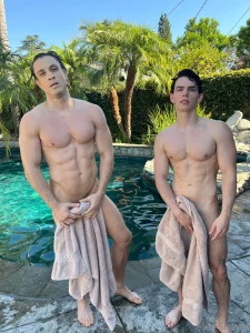 My bro and i were hot from training so much and we ended up in the