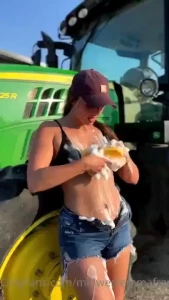 Full length 3 girls one tractor video posted on my explicit page for