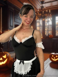 Happy halloween can i be your sexy maid i polish knobs very well part 19