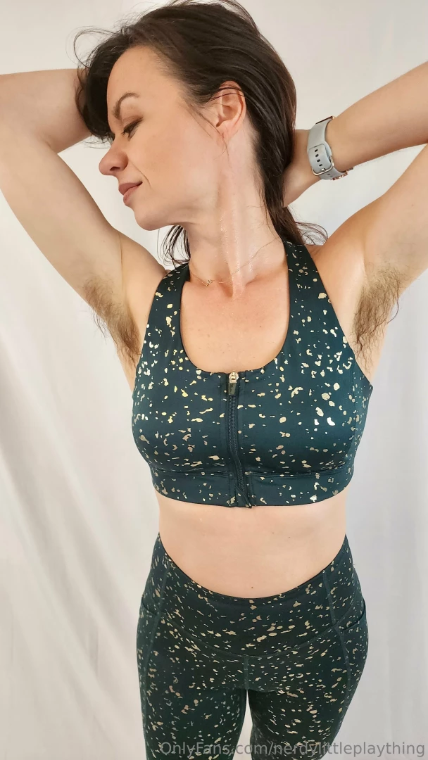 Hot sweaty post workout 