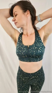 Hot sweaty post workout