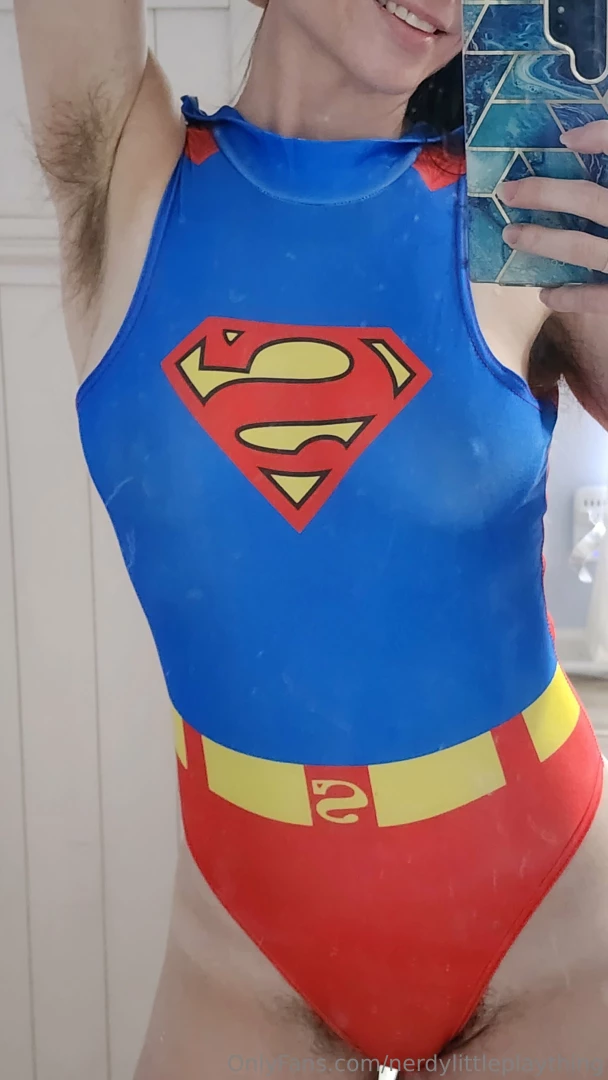 New play outfit supergirl but what if she had a natural hairy body 