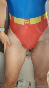 New play outfit supergirl but what if she had a natural hairy body part 1