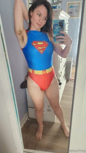 New play outfit supergirl but what if she had a natural hairy body part 3