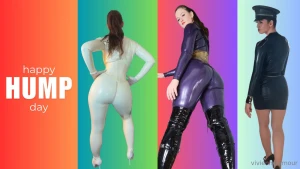 Happy hump day get down on your knees and worship my latex goddess