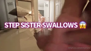 Step sister swallows your sexy thick step sis is twerking in her
