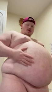 Fat dad wants you to rub his gut