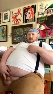 Fat stoner pig w hands free cum part 2