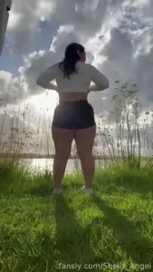 Boobs say hello to arvo sun public publicflashing