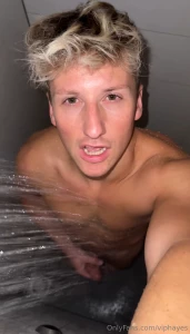 Local basit fit shower was soo busy but still ended up jerking off and part 2