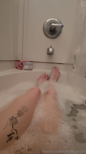 Enjoying a nice soapy warm bath who wants a soapy titty or ass bundle