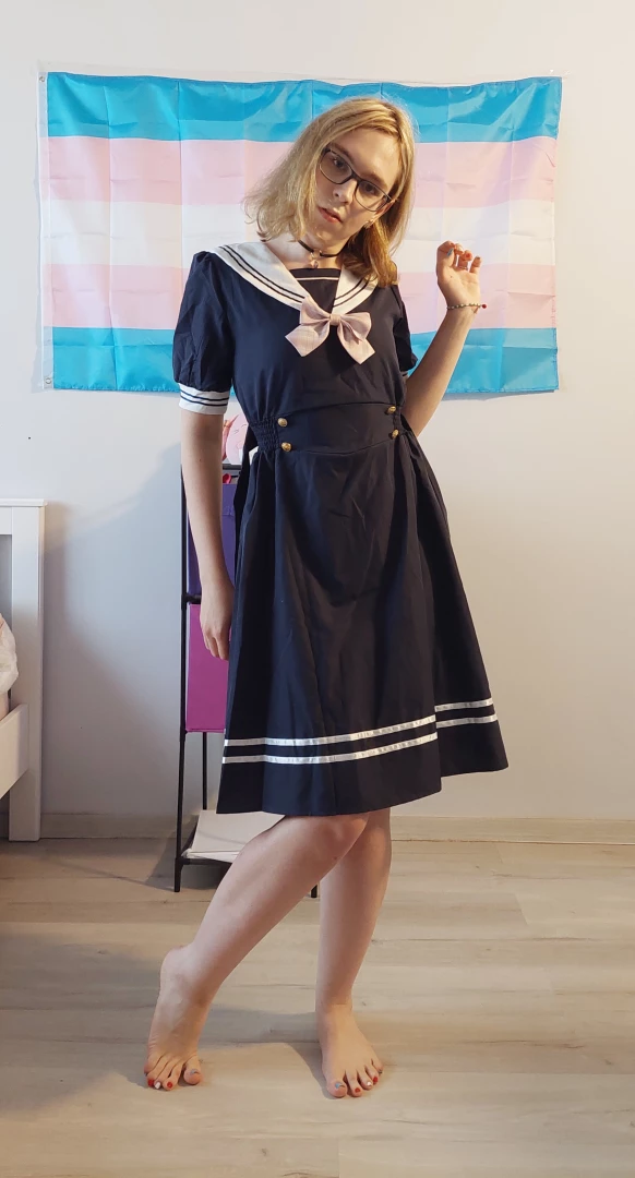 More photos in a cute dress part 1 