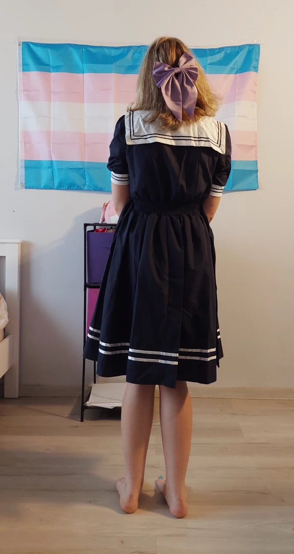 More photos in a cute dress part 5 