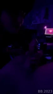 I put a fruit roll up on his dick and licked it off hehe what a sticky