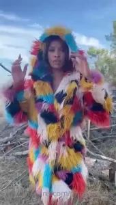 Can you guess what im wearing under this coat any tip over 20 gets to