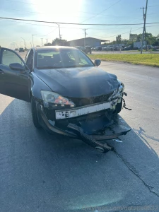 Hey guys i was out for a funeral and on my way home i crashed luckily
