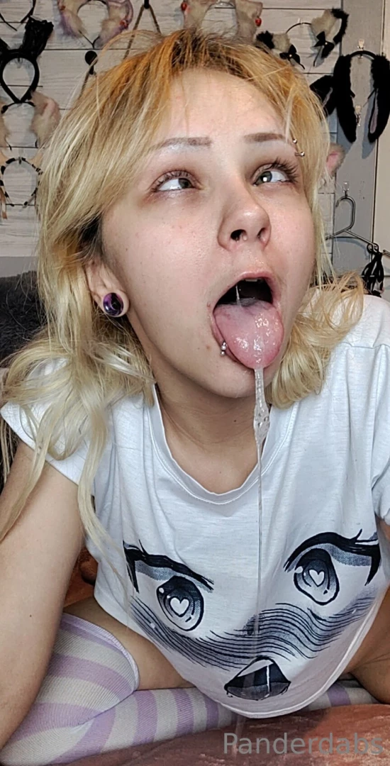 The after math of a super sloppy cock sucking 