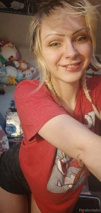 Just a pretty little bimbo in her pj s