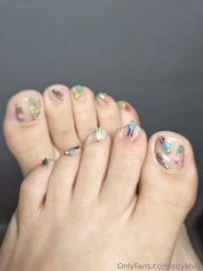 New set purple and giantess pedicure with some vids for a gift part 6