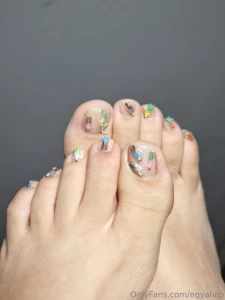 New set purple and giantess pedicure with some vids for a gift part 9