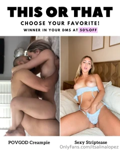 50 off in your dms tomorrow this or that week continues are you