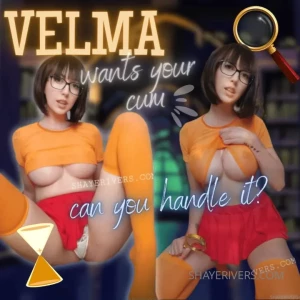 Velma wants your cum think you can keep up cosplay strip tease jerk