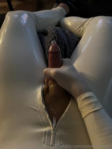 Wanna cuddle with the toy on the couch play with its big rubber cock part 2