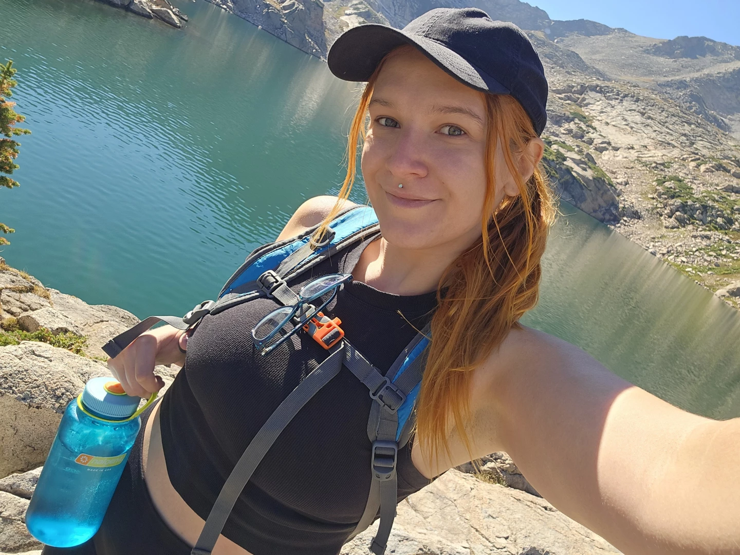 So pleased with myself for my solo hike today and of course i jumped 