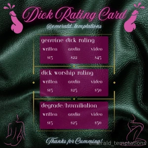 Got some dick rating prices