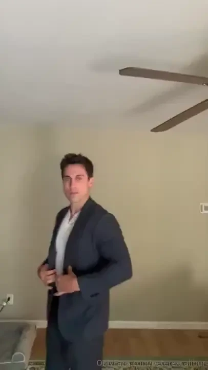 Watch me cum hard in my business suit i get horny after long boring part 1 