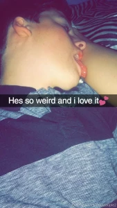 Us having a little fun and me playing with him getting him nice and