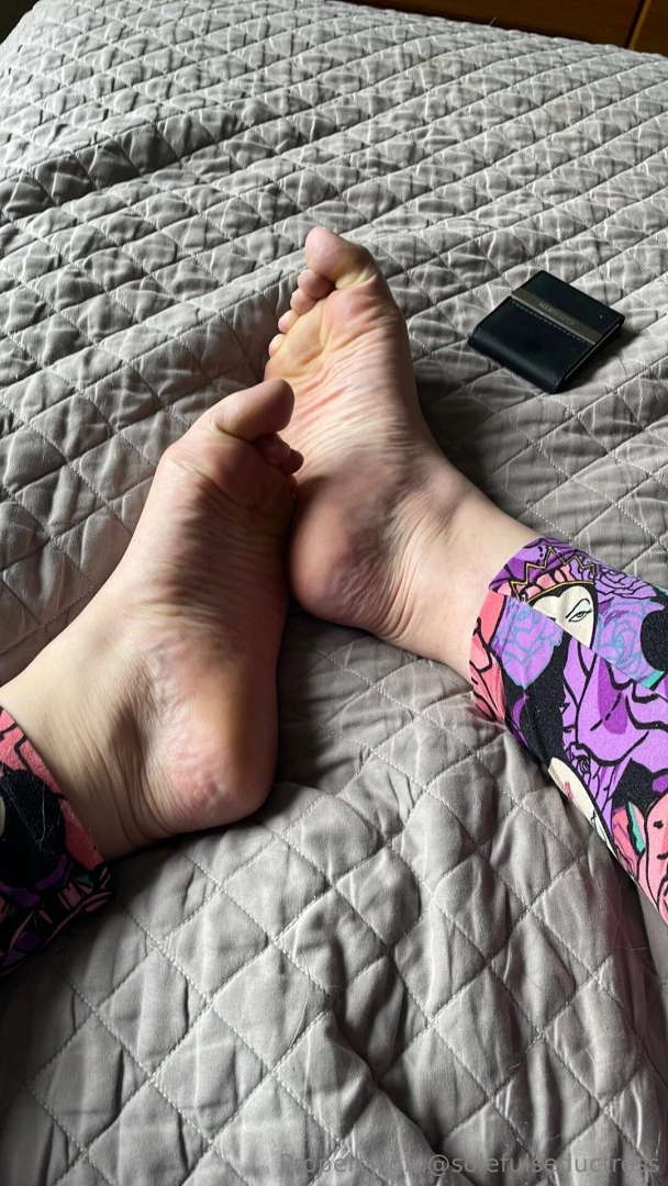 These feet need some attention rub them for me 